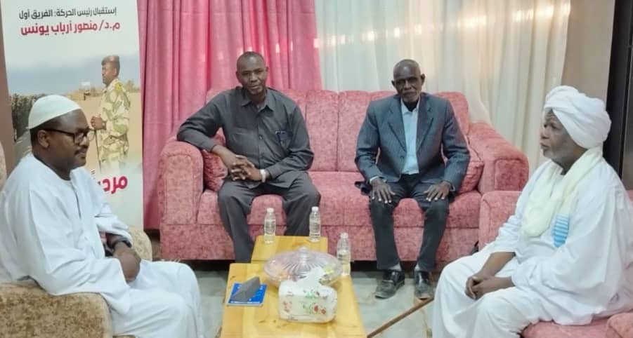 رئيس حركة العدل والمساواة السودانية الجديدة (نيو جيم) يستقبل الأمين العام لحزب المؤتمر الشعبي والأمين العام لحزب العدالة .